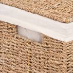 Panier à linge Beige - Fibres naturelles - 22 x 55 x 38 cm