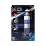 3D Puzzle Bauwerke Leuchtturm Bei Nacht Papier - Kunststoff - 8 x 3 x 11 cm