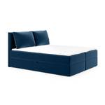 Boxspringbett Doppelbett Pinet Blau - Breite: 180 cm