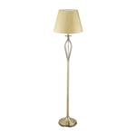 Schirmlampe Antik Gold - Metall - Textil - 39 x 158 x 39 cm