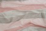Streifen pink-grau-braun Vorhang