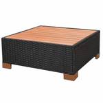 Gartenmöbel-Set Schwarz - Metall - Polyrattan - 74 x 29 x 74 cm