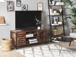 Meuble TV VILSECK Noir - Marron - Bois manufacturé - 110 x 50 x 40 cm