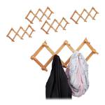 5x Garde robe mural en bois pliable Marron clair