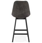 Tabouret De Bar ASPEN Noir - Gris - Chêne foncé