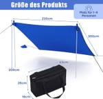 Sonnenschirme ZB33850 Blau - 200 x 230 cm