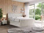 Boxspringbett KING EIGAR Breite: 200 cm - H4 - Textil