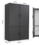 Kleiderschrank Der Grenzenlose I Anthrazit - Breite: 120 cm