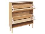 Schuhschrank NORRIS Braun - Holzwerkstoff - 80 x 90 x 24 cm