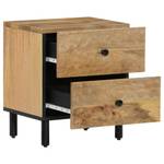 Nachttische 2er Set DE693 Braun - Holzwerkstoff - 40 x 46 x 33 cm