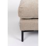 Pouf en tissu beige Beige