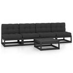 Garten-Lounge-Set (5-teilig) 3009884-2 Anthrazit - Schwarz