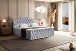 Boxspringbett VILA-1-Z Grau - Breite: 160 cm - H3