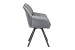 Stuhl MR. LOUNGER Grau - Textil - 63 x 85 x 62 cm