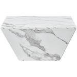 Table basse MARBDiana Ⅱ Blanc - Bois manufacturé - 70 x 37 x 70 cm