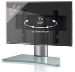 TV Aufsatz Erhöhung Glas Windoxa Mini Schwarz - Glas - Metall - 70 x 52 x 30 cm