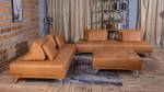 Modulsofa mit Hocker WIOLO Braun