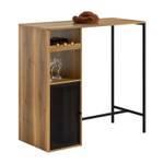 Table de Bar FWT97-PF Marron - Bois manufacturé - Métal - 110 x 105 x 50 cm