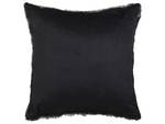 Coussin décoratif RUBRUM Noir - Gris - Blanc - Fourrure synthétique - 45 x 45 x 10 cm