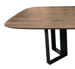 Table slim Marron - Bois massif - Bois/Imitation - 220 x 75 x 115 cm