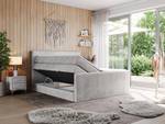 Boxspringbett KING DOREN Breite: 200 cm - H4 - Textil