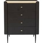 Commode Milano Marron - Bois massif - 80 x 100 x 55 cm