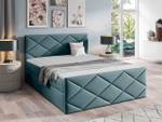 Boxspringbett Herkules Himmelblau - Breite: 164 cm