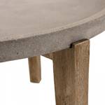 Runder niedriger Gartentisch aus Beton Grau - Keramik - Stein - 81 x 50 x 82 cm