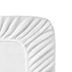 Molton Spannbettlaken - 200x210/220cm Weiß - Textil - 200 x 9 x 35 cm