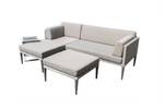 Loungeset ZÜRICH Sitzgruppe Grau - Polyrattan - 219 x 66 x 134 cm