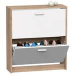 Schuhschrank Nova 2S BRI-22076 Braun - Weiß