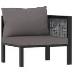 Modular-Sofa-Eckteil 49396 Grau - Metall - Polyrattan - 68 x 64 x 68 cm