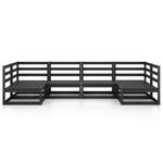 Garten-Lounge-Set (6-teilig) 3009747-1 Schwarz