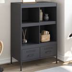 Highboard DE7336 Grau - Metall - 39 x 102 x 68 cm