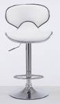 Tabouret de bar Las Vegas v2 Lot de 2 Blanc - Argenté