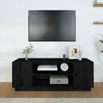 TV-Schrank D948 Schwarz - Massivholz - 35 x 41 x 110 cm