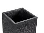 Cache-pot d'extérieur DION Noir - 26 x 60 x 26 cm