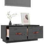 TV-Schrank D708 Grau - Massivholz - 34 x 35 x 80 cm