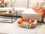 Tierbett IZMIR Beige - Orange - 71 x 58 cm