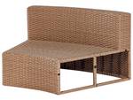 Lounge Set SEVERO 2-tlg Beige - Weiß