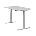 Höhenverstellbarer Tisch Easydesk Grau - Breite: 140 cm - Silber