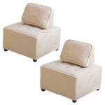 2-Sitzer Modulsofa TEDDYKiss (2er Set) Beige - Breite: 152 cm