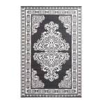 Wetterfester Teppich in Orientdesign Schwarz - Kunststoff - 120 x 1 x 186 cm