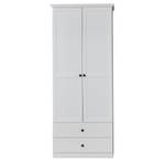 Armoire blanche ZETA Blanc - Bois manufacturé - 81 x 196 x 41 cm