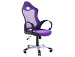 Chaise de bureau iCHAIR Noir - Mauve - Argenté