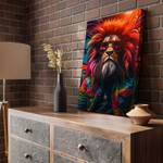 Leinwandbild Lion Rasta 70 x 105 cm