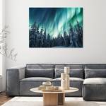 Leinwandbild Aurora borealis Landschaft 40 x 30 x 2 cm