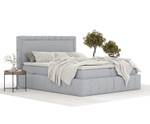 Boxspringbett Sundown Grau - Breite: 200 cm