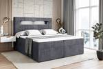 Boxspringbett  - ORGOL 2 Steingrau - Breite: 140 cm - H3