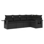 Gartensitzgruppe K4929(5-tlg) Schwarz - Massivholz - 69 x 62 x 62 cm